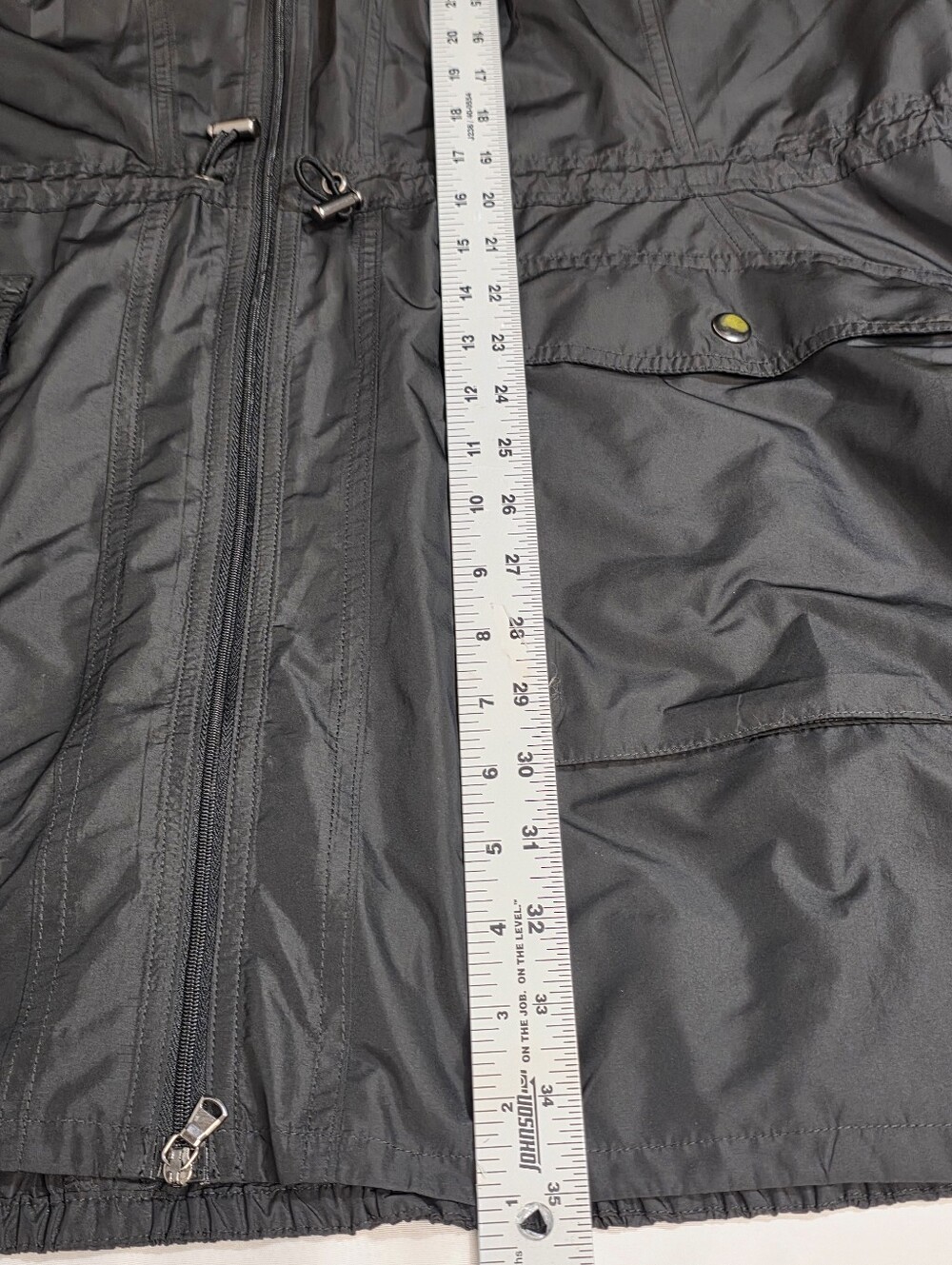 J. Jill PureJill Fit Black Water Repellent Lightweight Packable Jacket Size XL - Picture 6 of 13